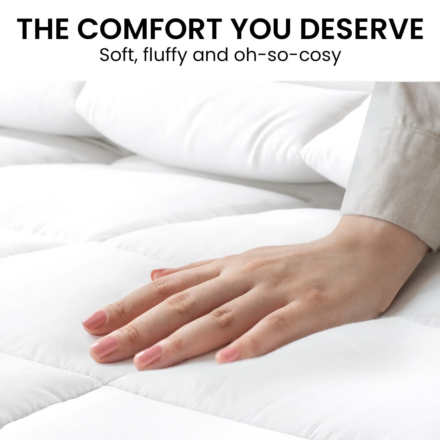 800GSM Goose Down Feather Comforter - Super King, Laura Hill