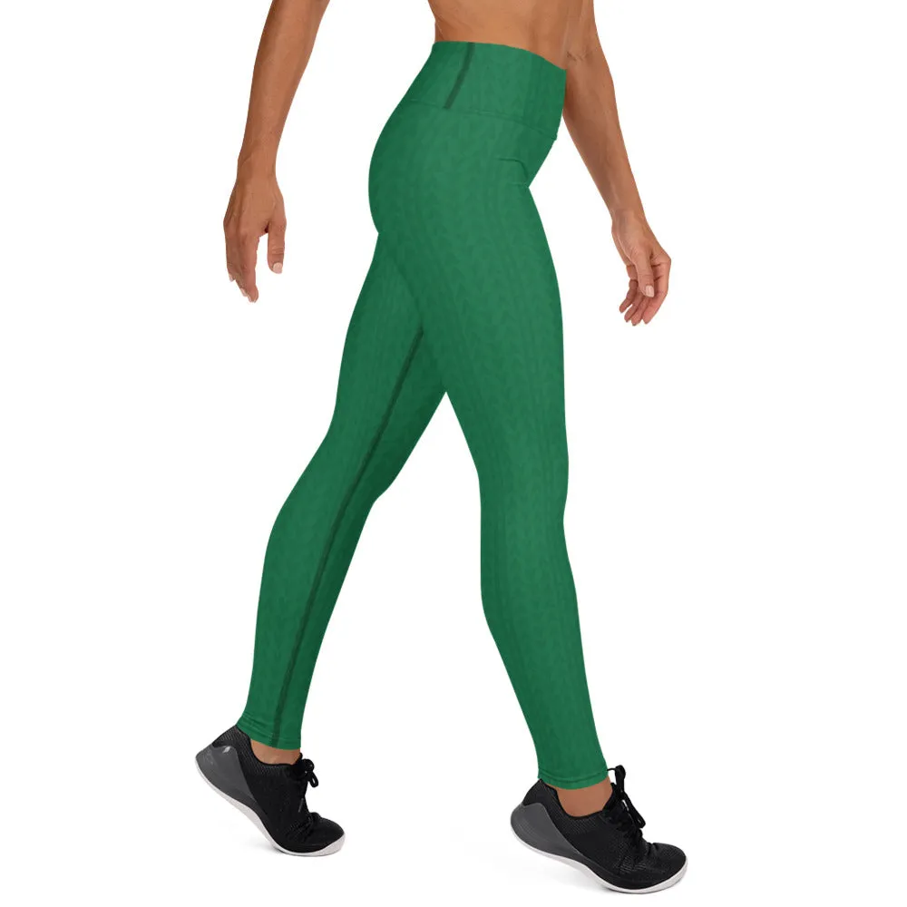 Amazon Green High Waist Yoga Leggings