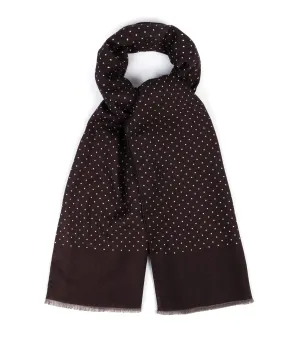 Bigi Lightweight Wool Scarf: Brown