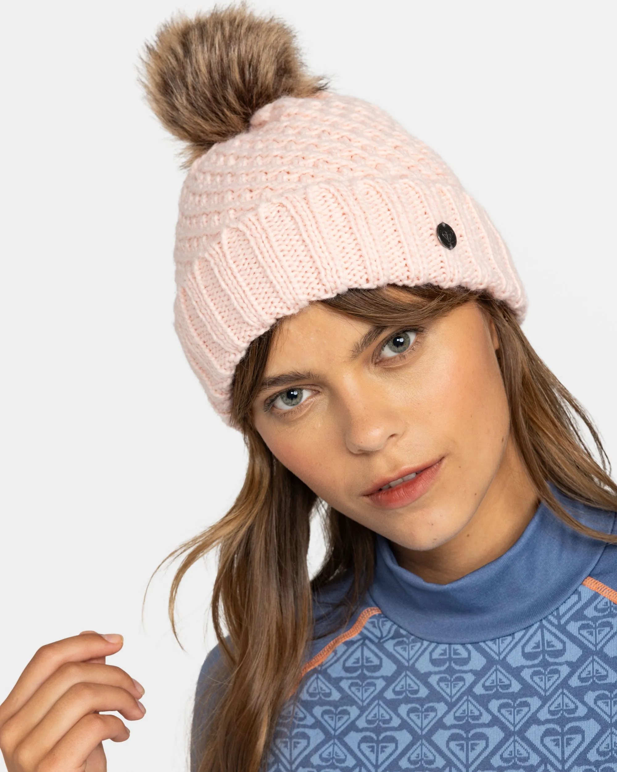 Blizzard Cuff Beanie - Pink Salt