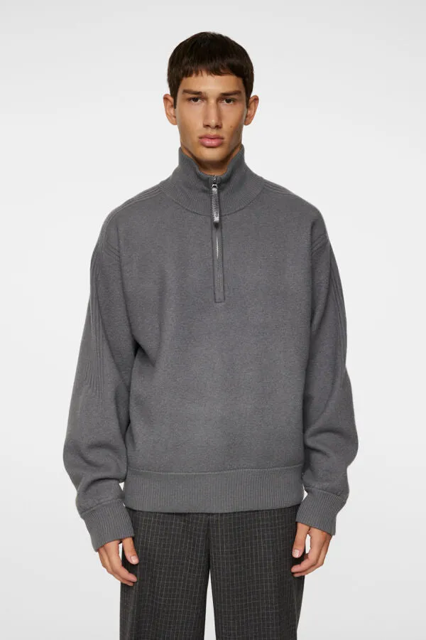 Bon Boiled Wool Quarter Zip