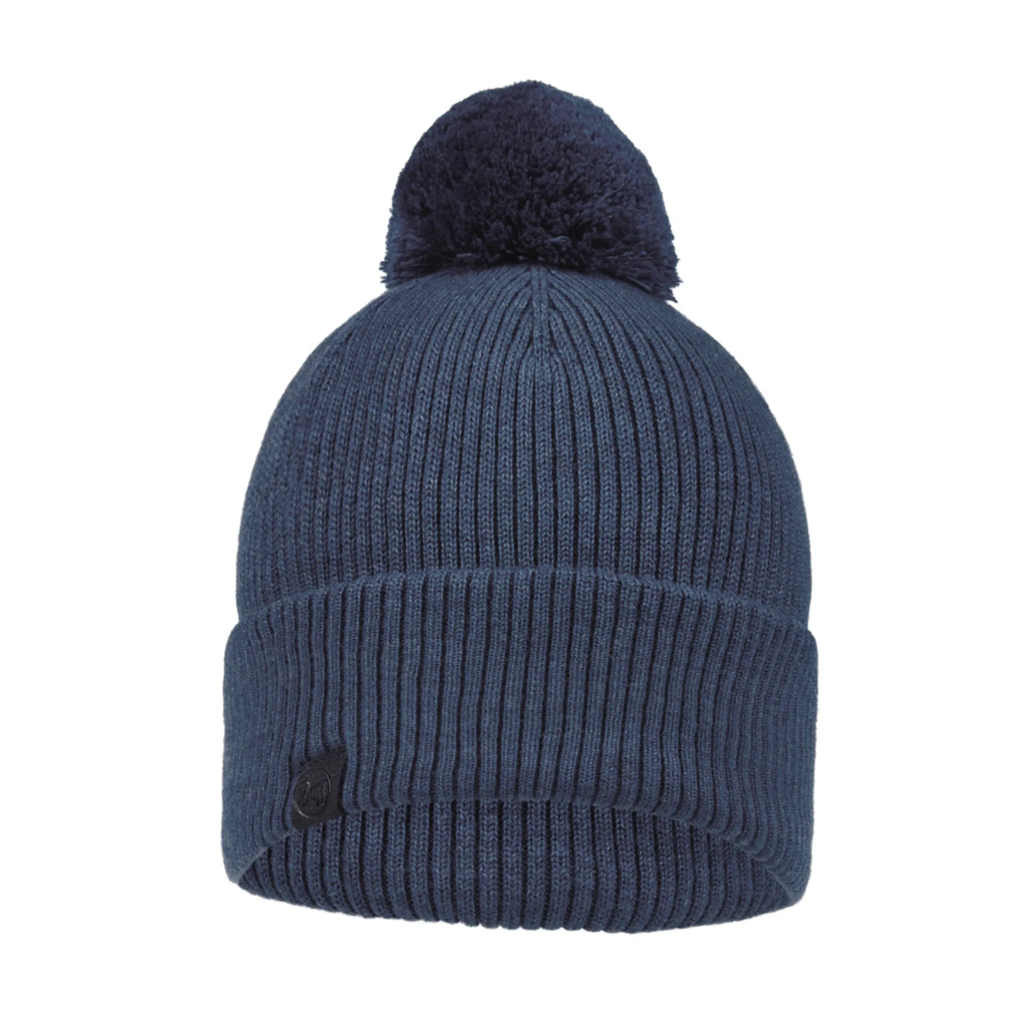 BUFF MERINO KNITTED POM BEANIE