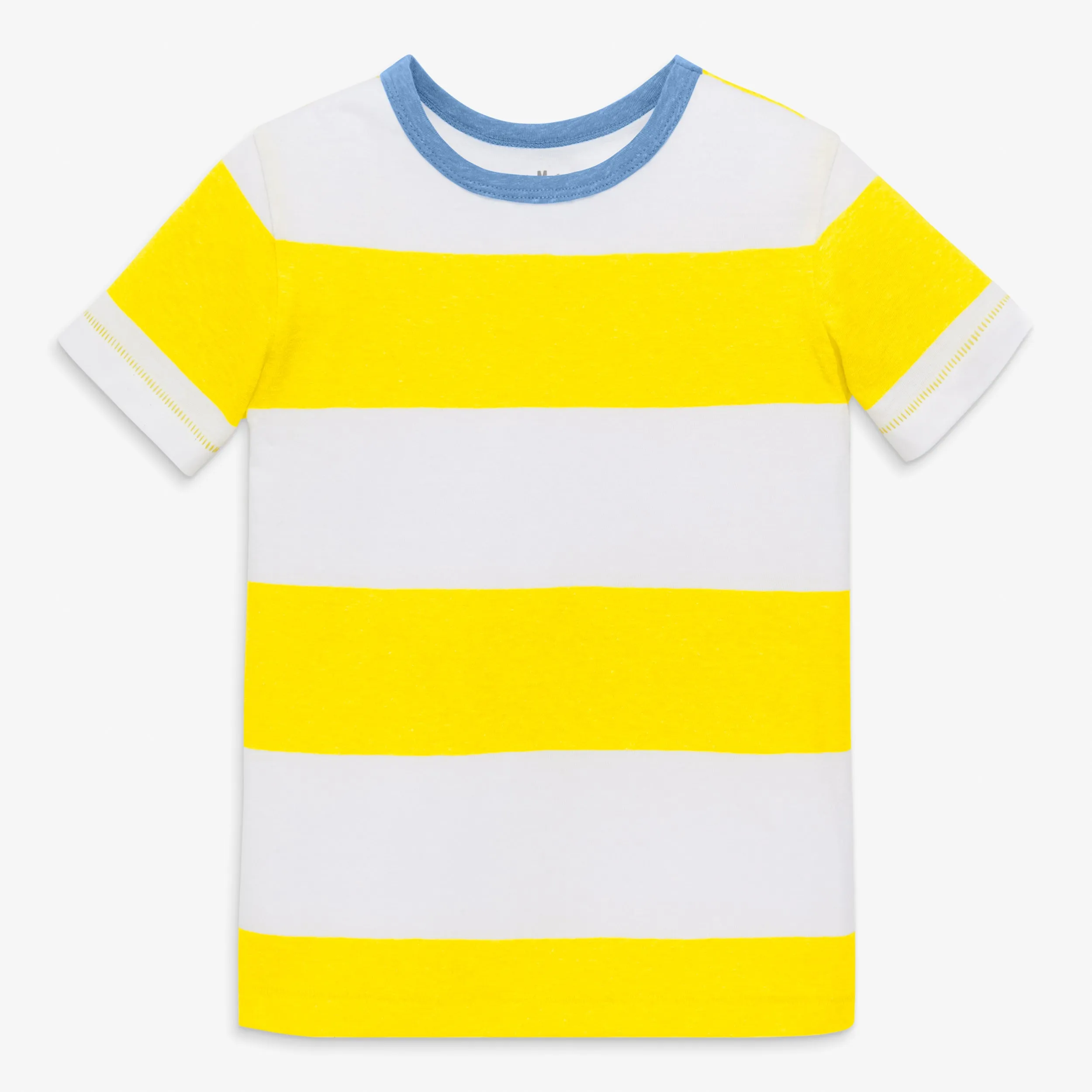 Clearance heathered rugby stripe tee