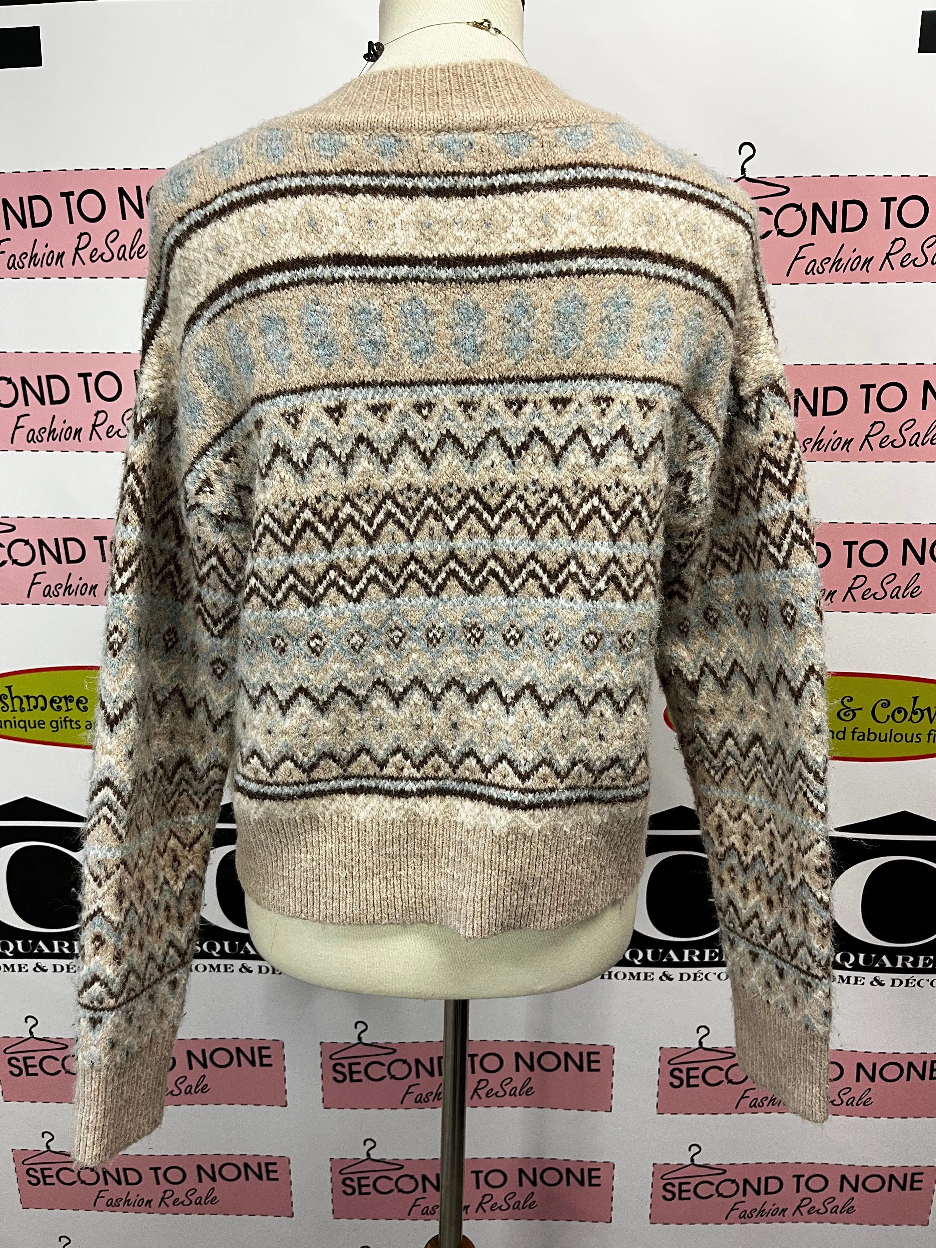 Cropped Wool Sweater (Size S)