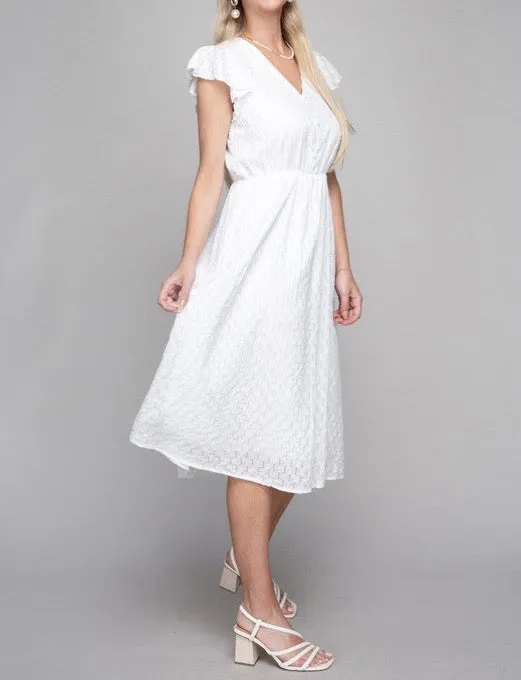 Embroidered Eyelet Dress