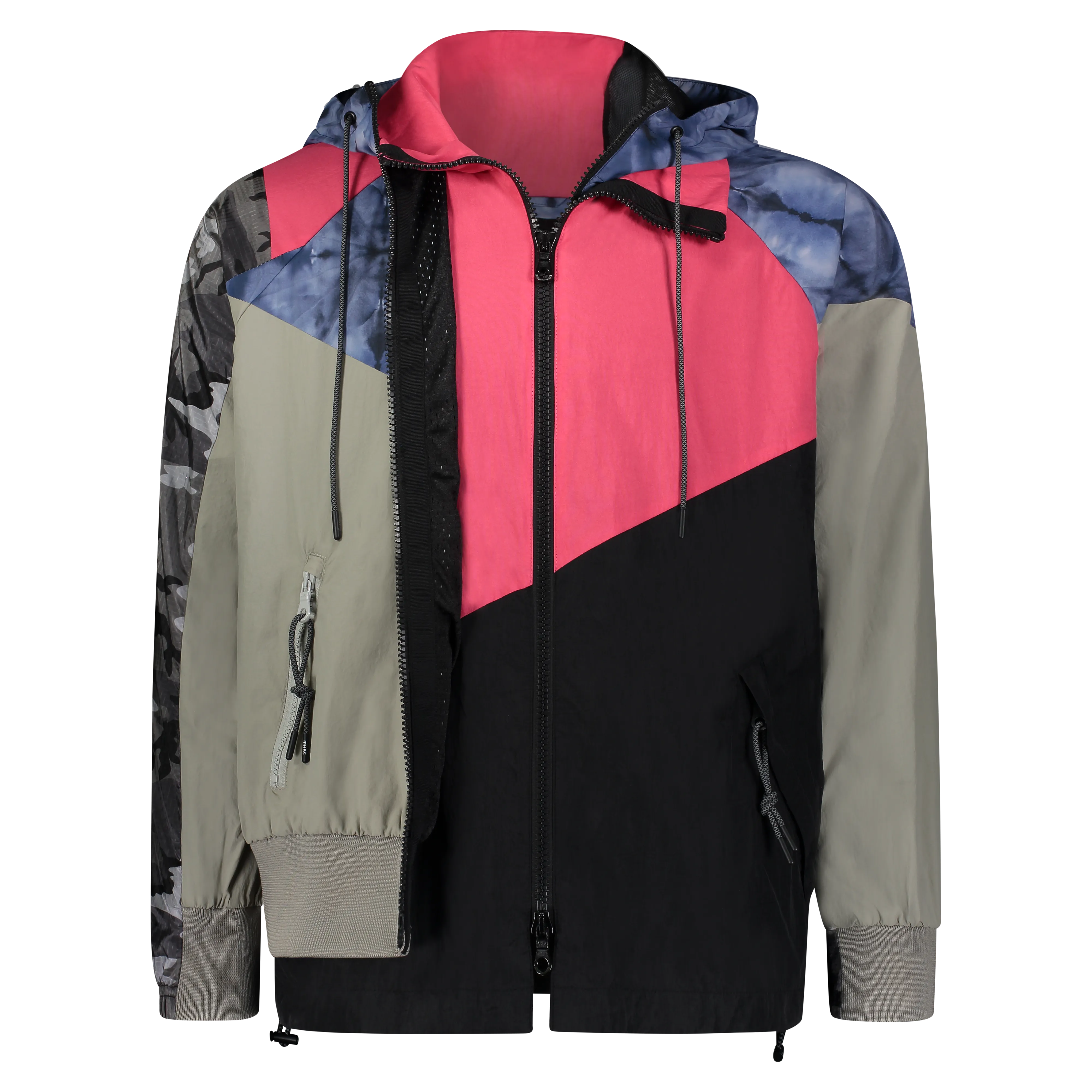 EVERY WHICH WAY TRACK JACKET PINK/BLUE MULTI