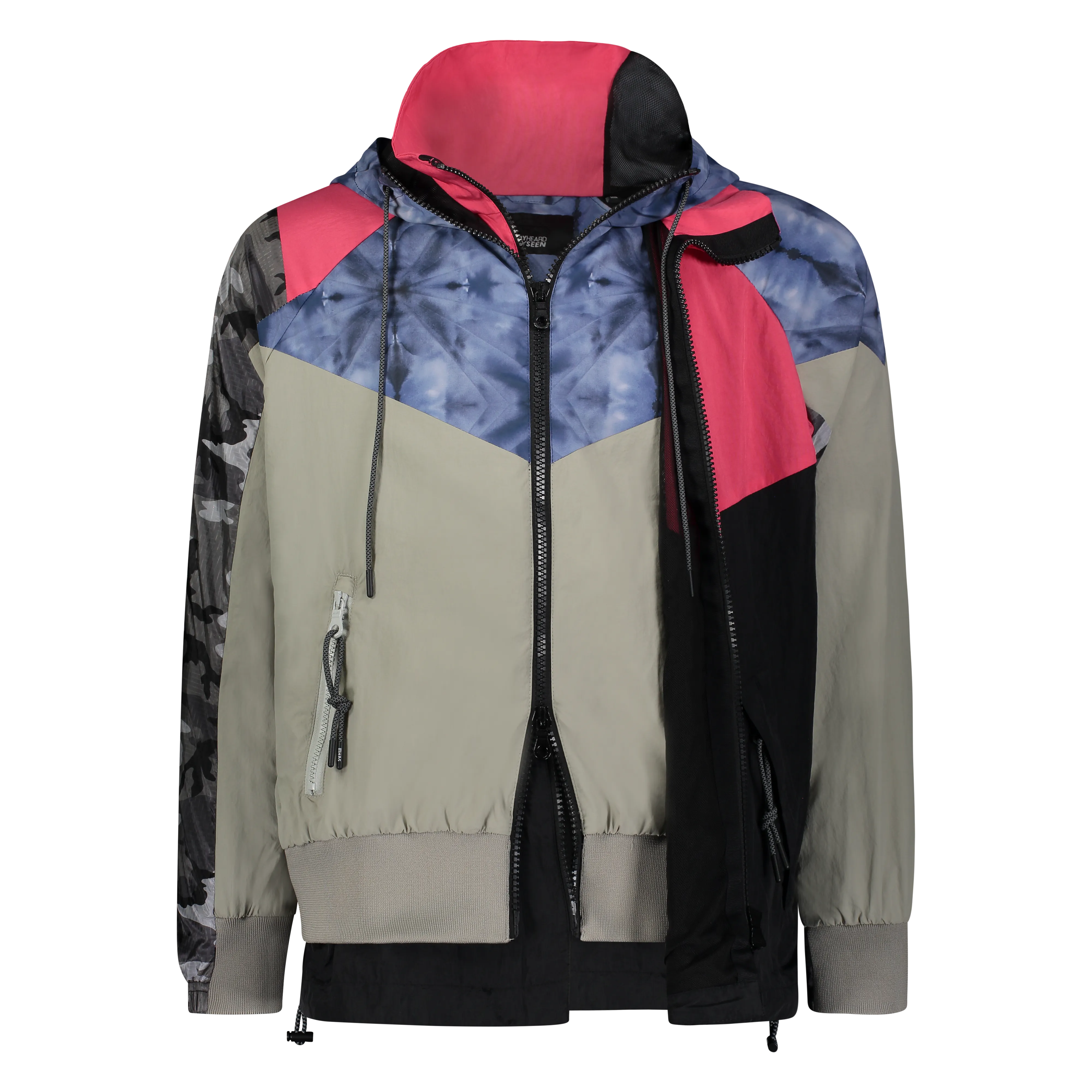 EVERY WHICH WAY TRACK JACKET PINK/BLUE MULTI