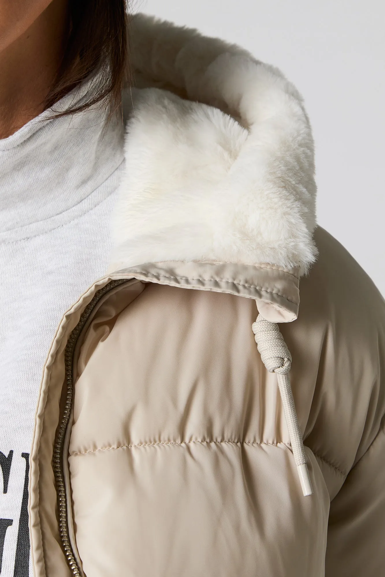 Faux Fur Lined Puffer Jacket