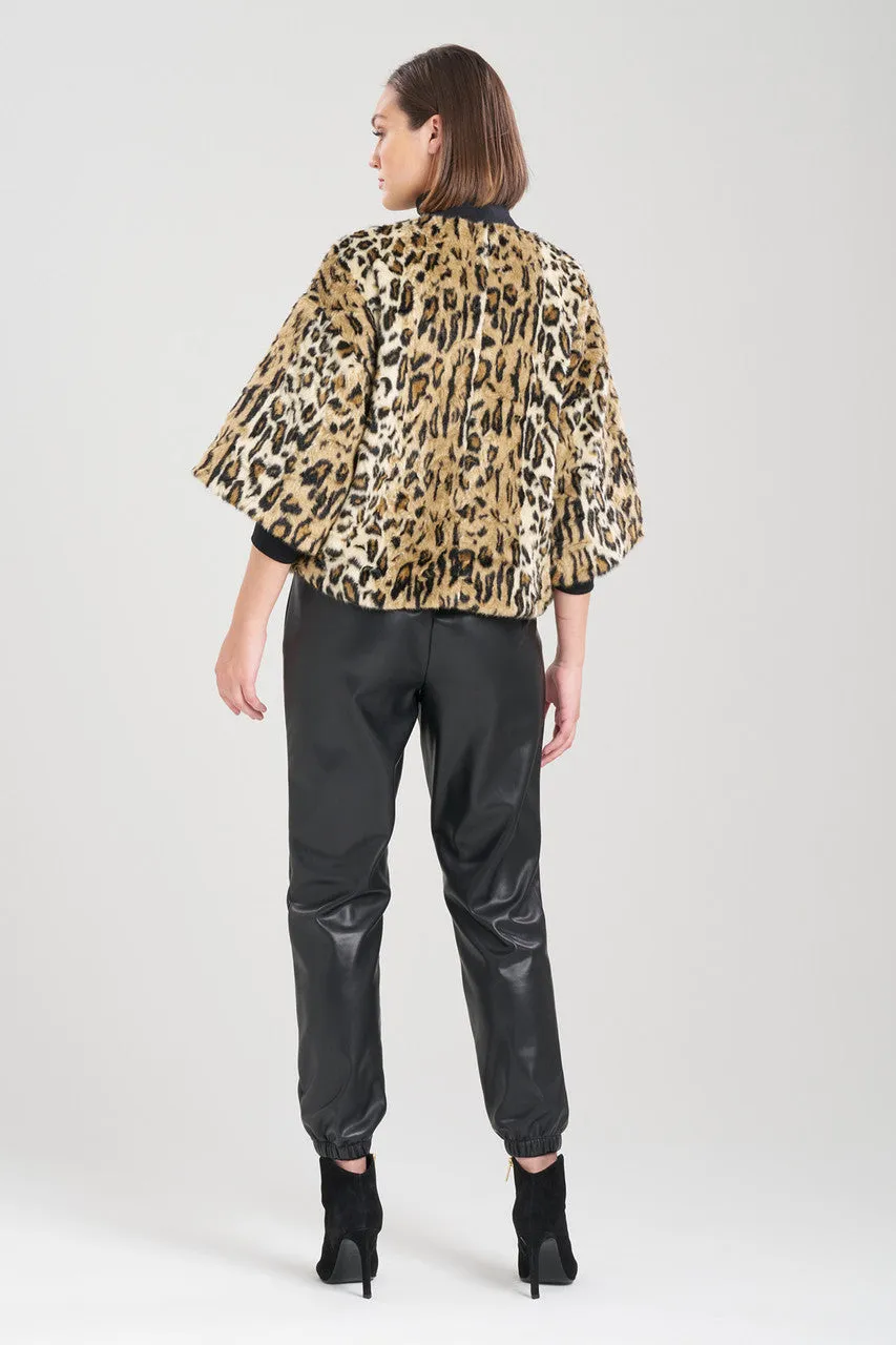 Faux Leopard Fur Top