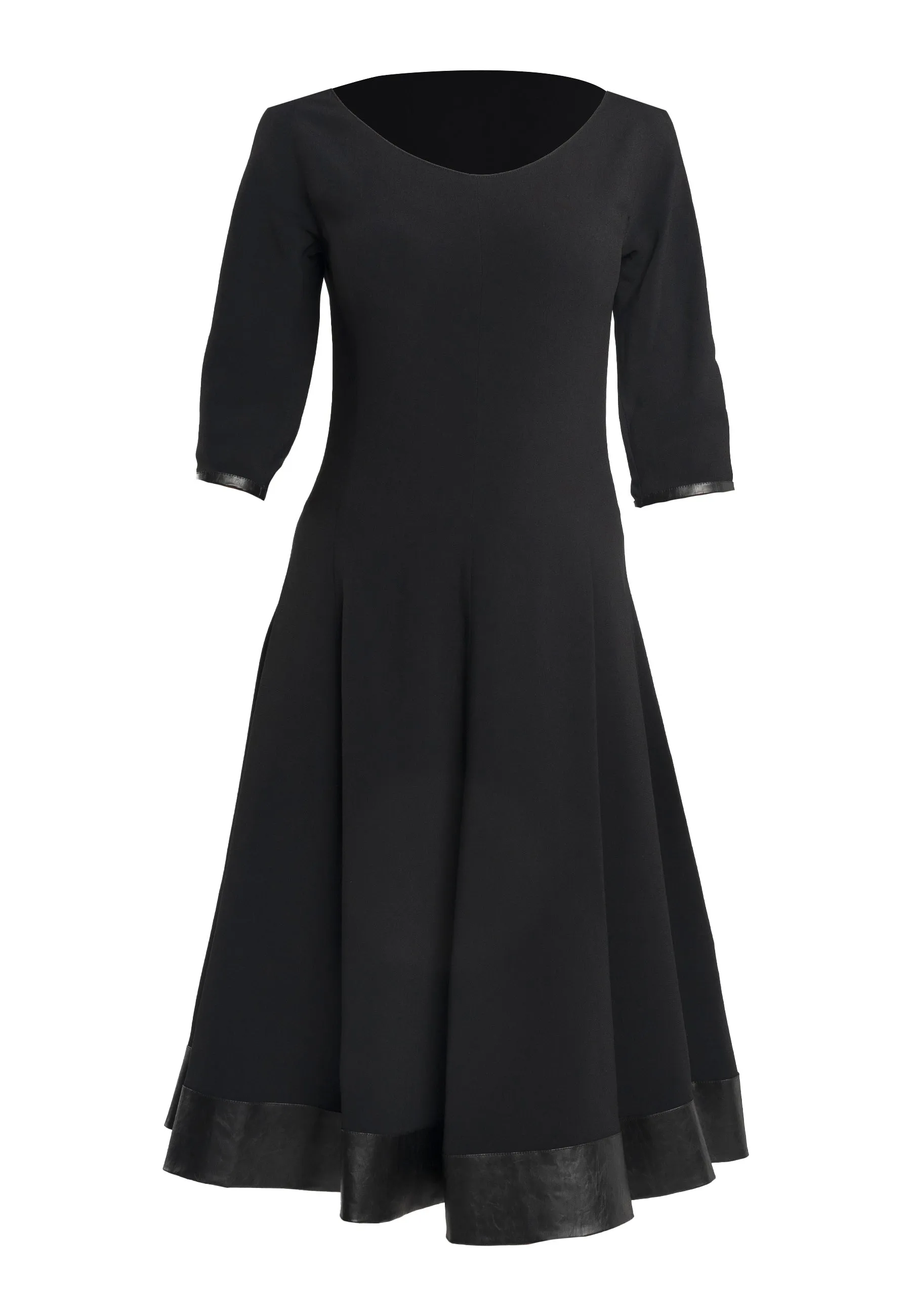 Giove Black Midi Dress -Modern Style and Feminine Elegance