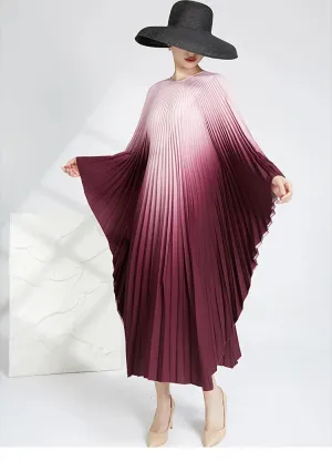 HEYFANCYSTYLE Ethereal Batwing Pleated Dress