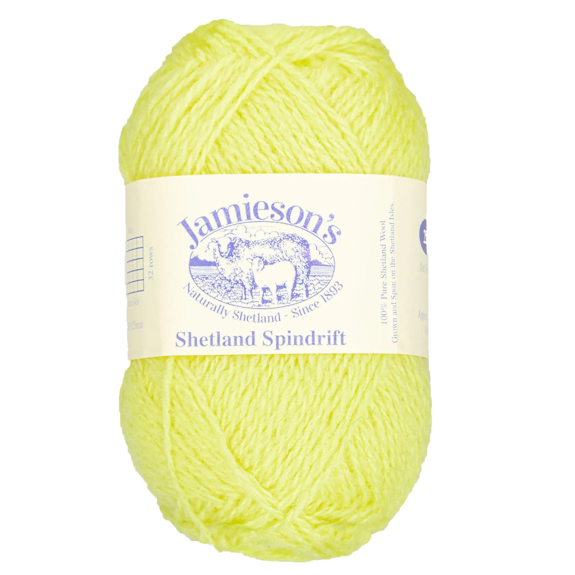 Jamieson's of Shetland Spindrift Yarn - 350 Lemon