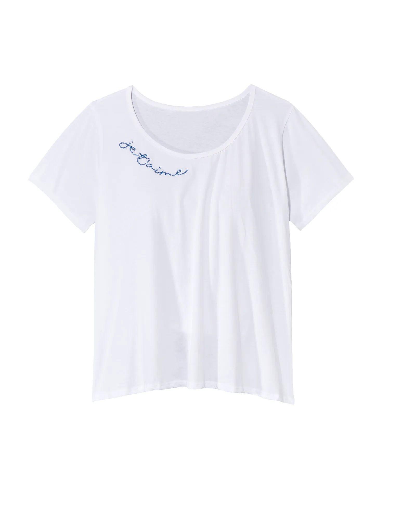 Je t'aime Crew Neck Tee | White