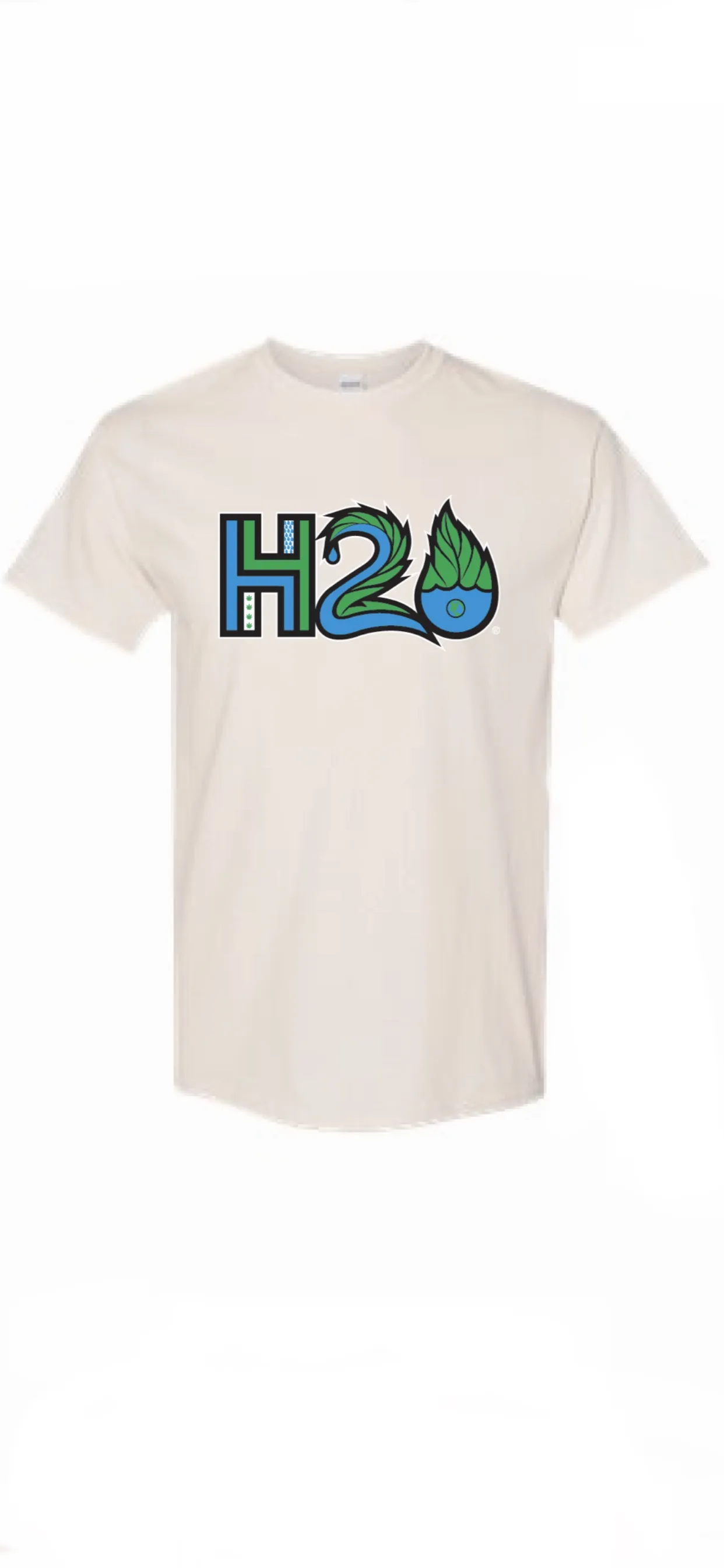 Men’s eco-friendly American made Hemp/organic cotton blend Brand Print t-shirt