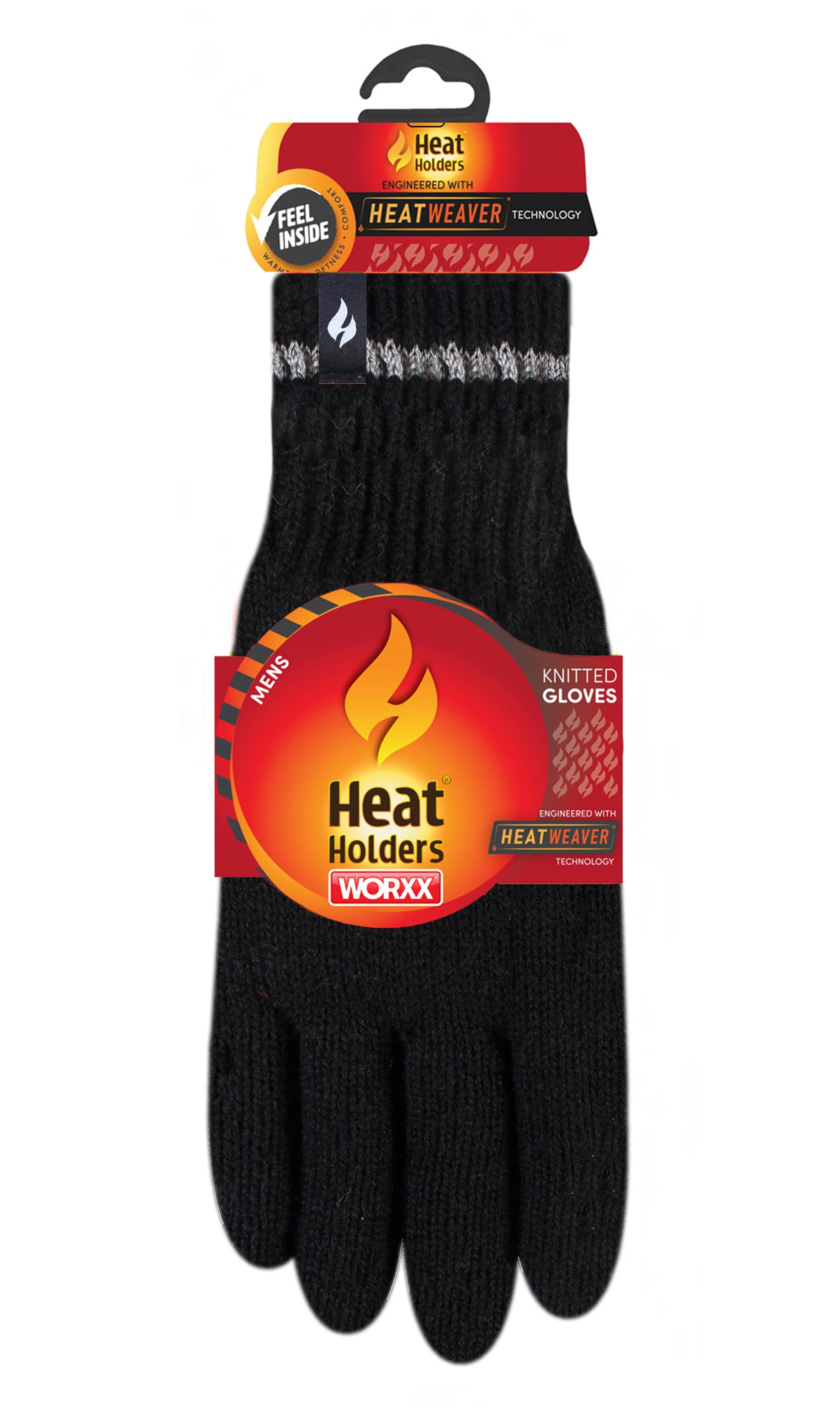 Men's Richard Flat Knit Gloves with Grips