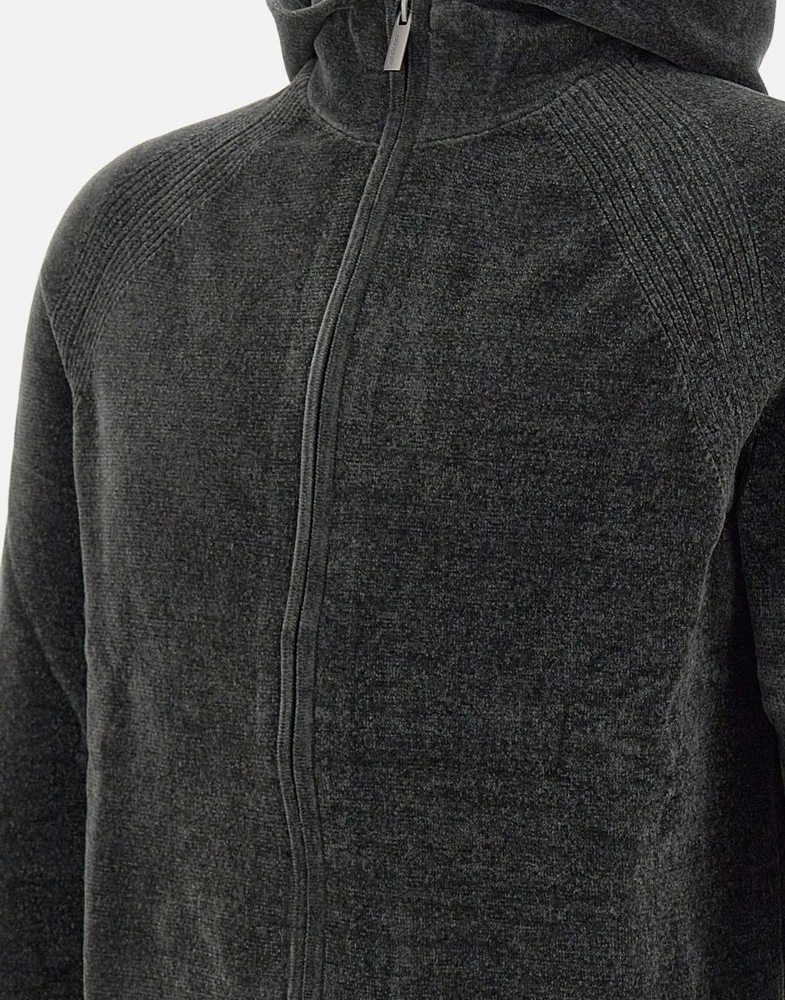 Men's Velvet Hood Chenille Sweater