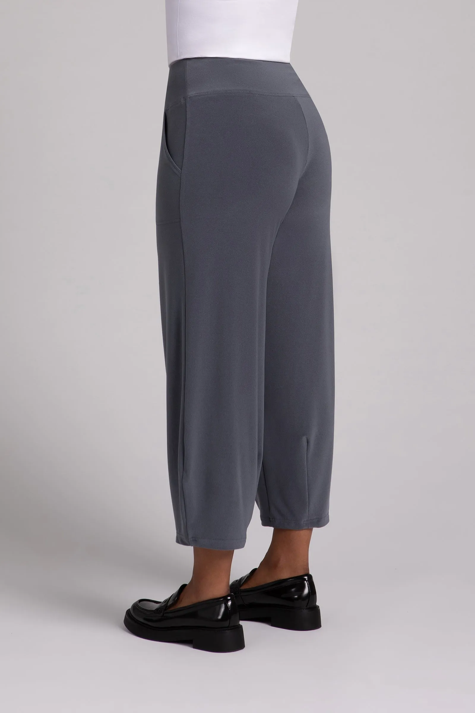 Narrow Lantern Pant | Melange Gunmetal