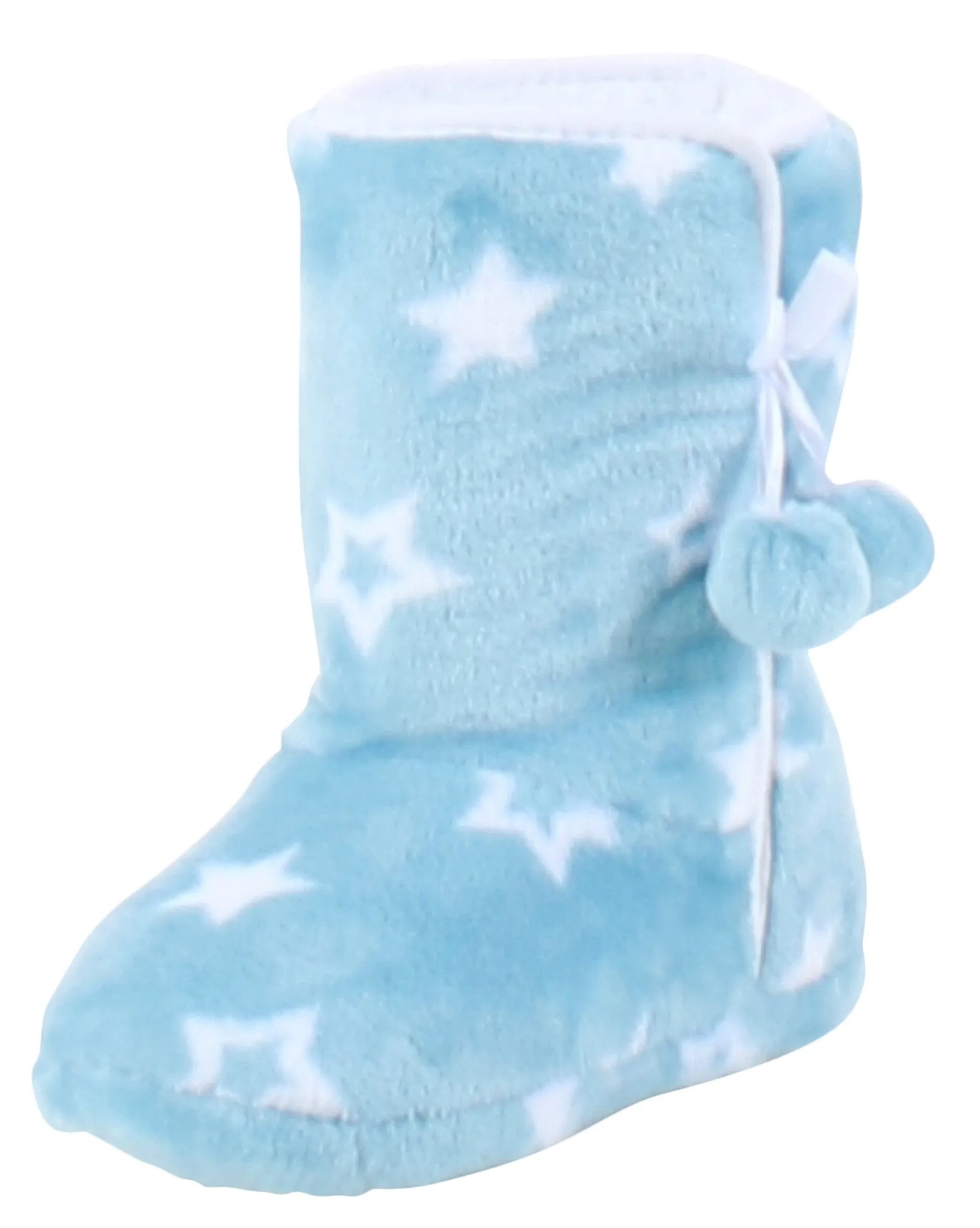 PajamaMania Women’s Fleece Slipper Boots with Rubber Soles