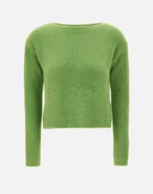 Pistachio Fur Effect Sweater