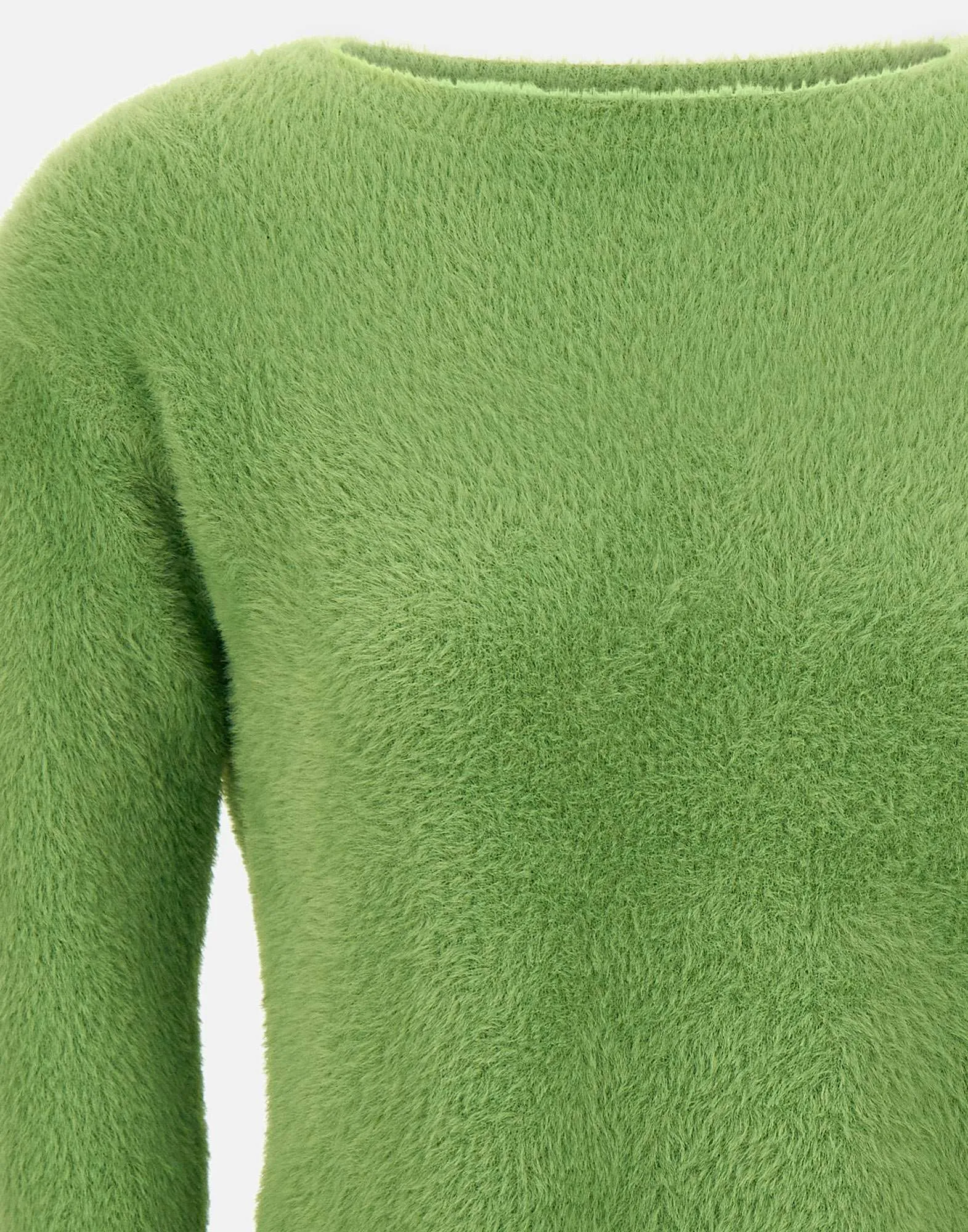 Pistachio Fur Effect Sweater