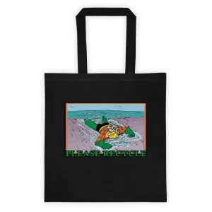 Please Recycle Superhero Tote Bag