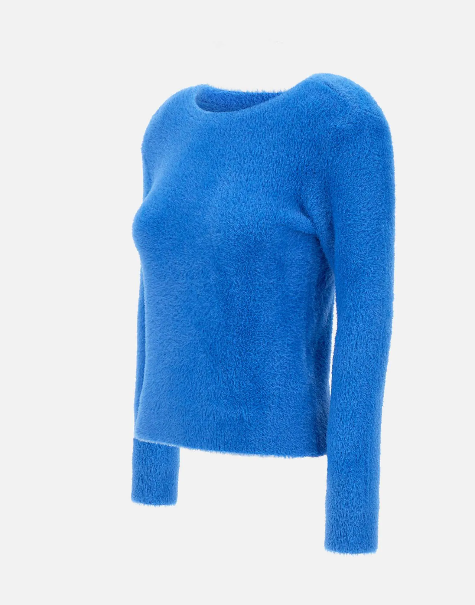 Plush Effect Cobalt Blue Sweater