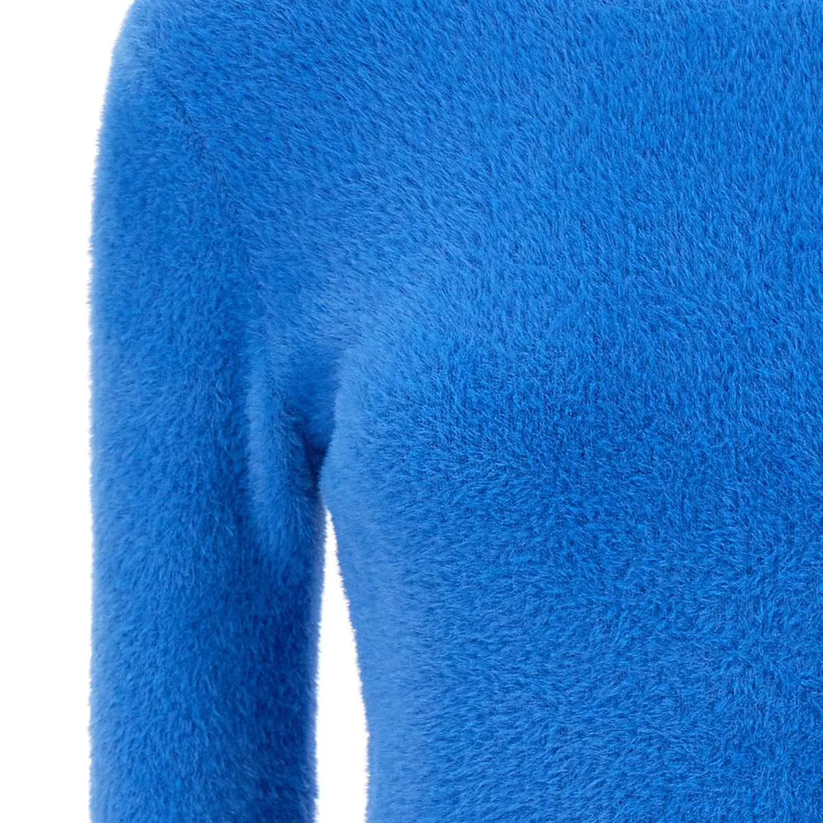 Plush Effect Cobalt Blue Sweater