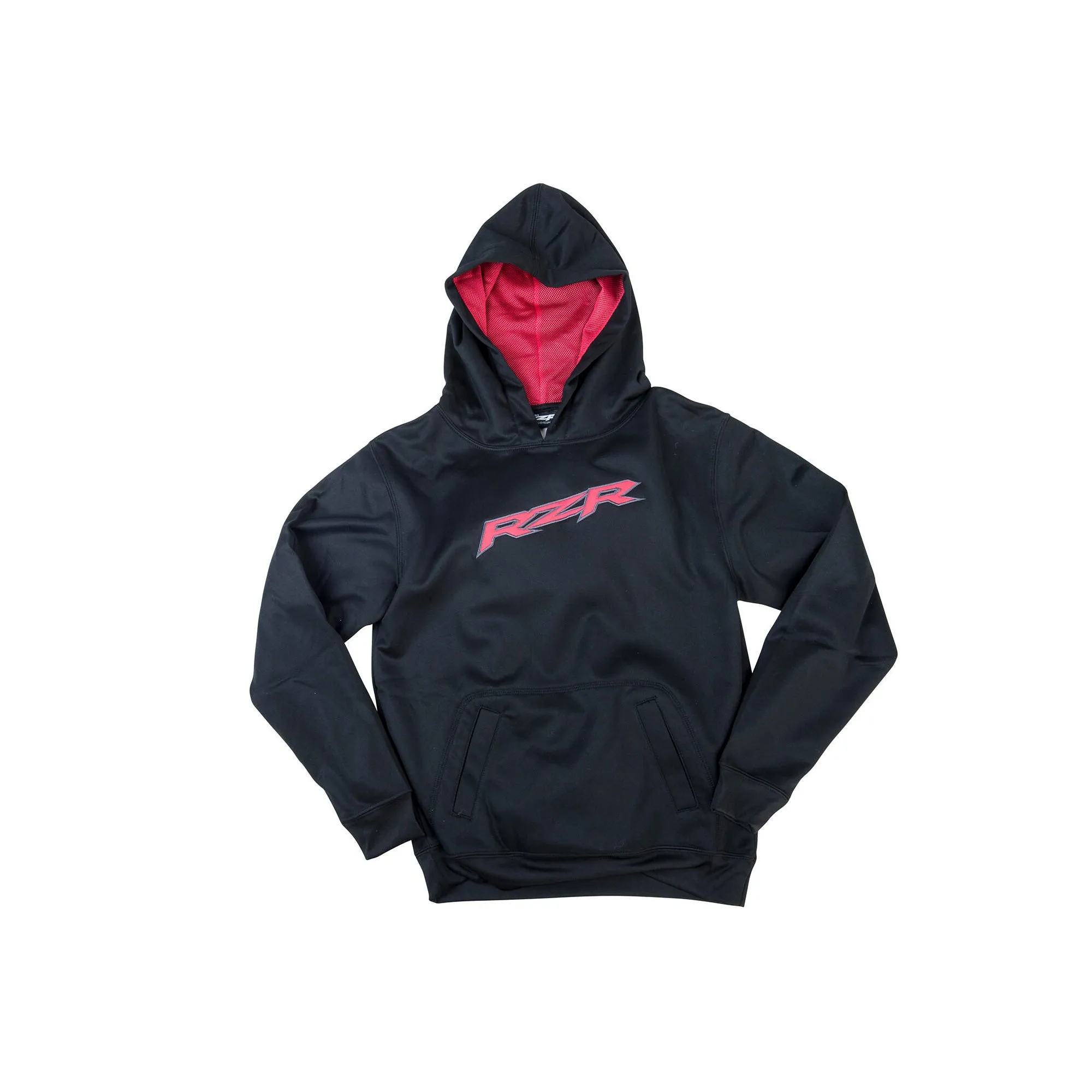 Polaris  Black Red Youth Vapor Hoodie w RZR Logo Comfortable Lightweight Casual