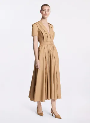 Poplin Midi Dress