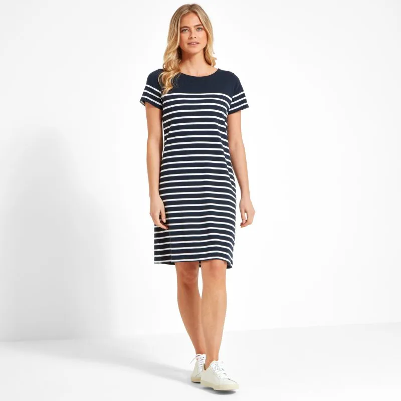 Schoffel Beauport Ladies Dress - Navy Stripe