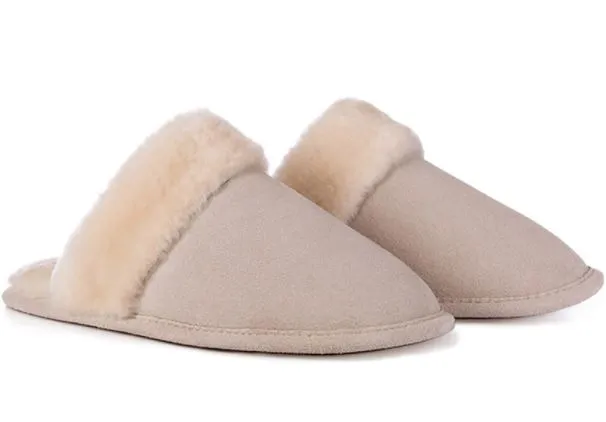 Scuff - sheepskin slippers for women