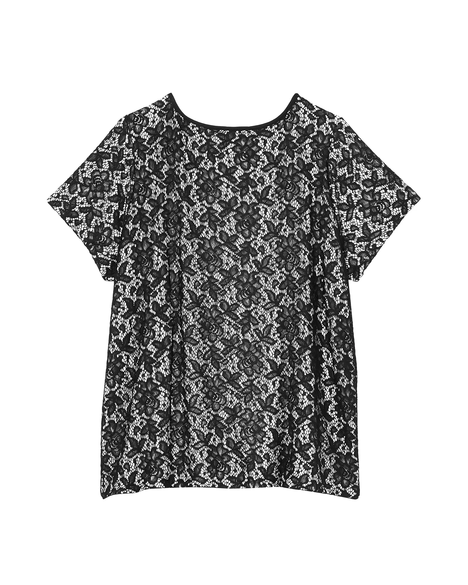 Sharon Lace Top | Black / Ivory