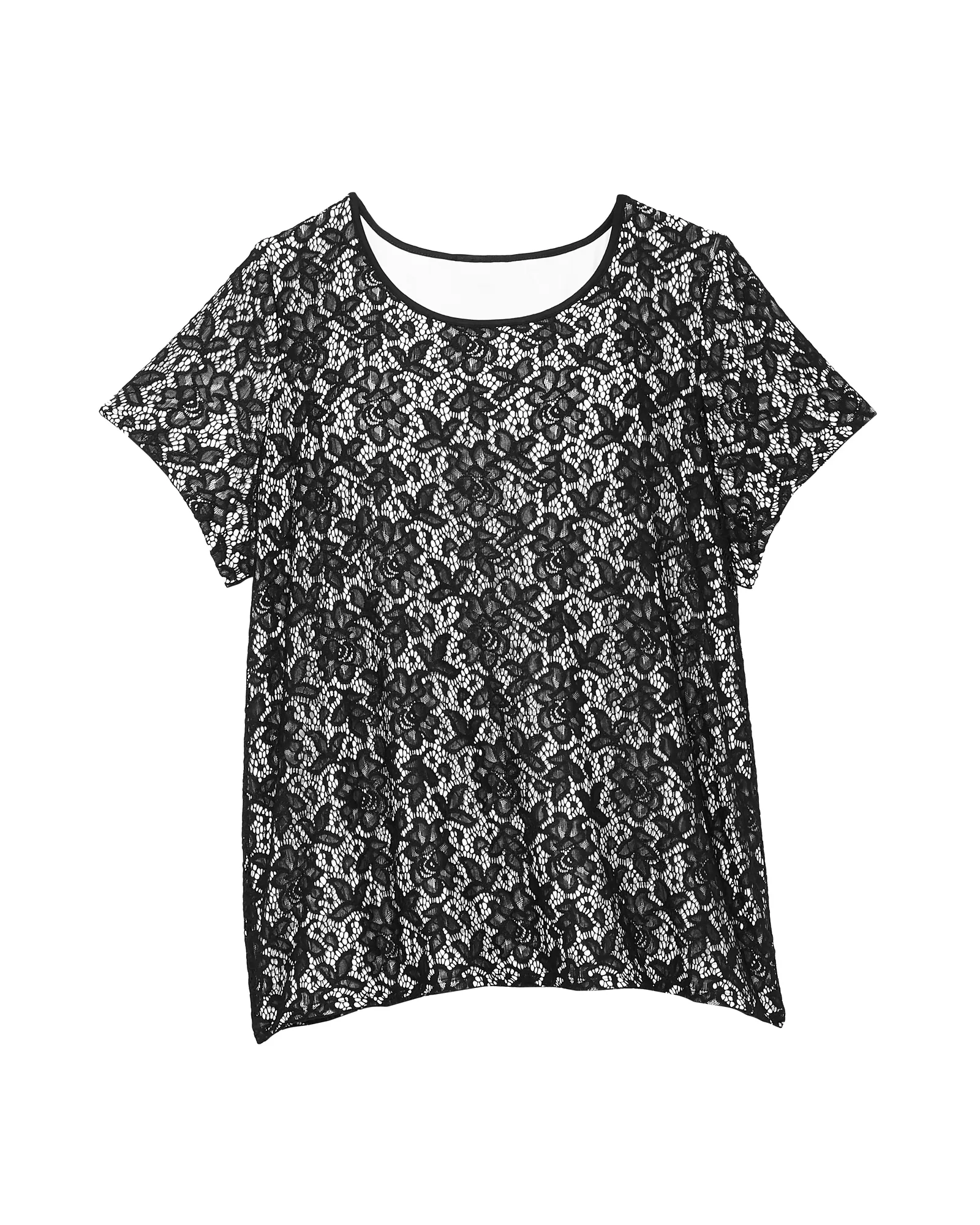 Sharon Lace Top | Black / Ivory