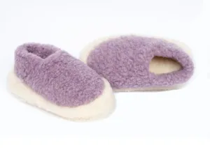 Sheep by the Sea Wool Slippers - Lavender