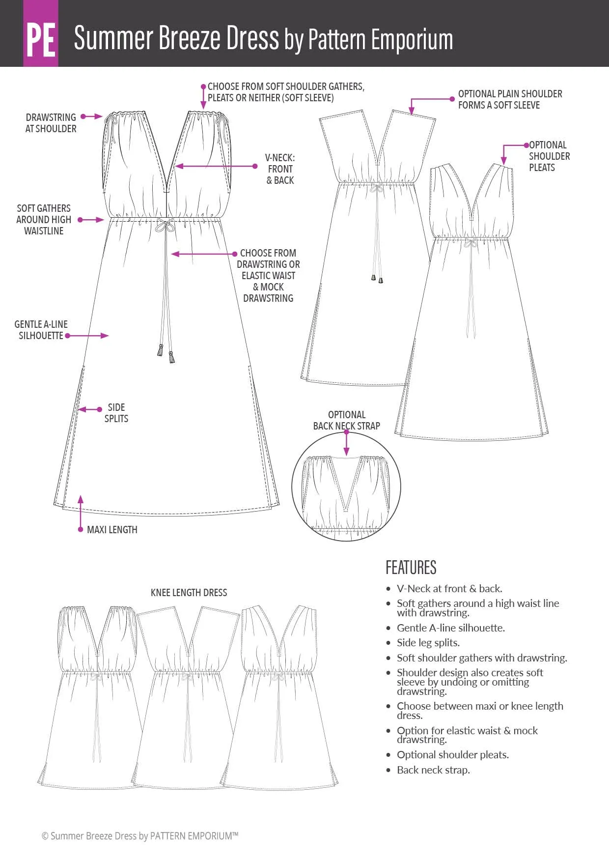 Summer Breeze | Easy Dress Sewing Pattern