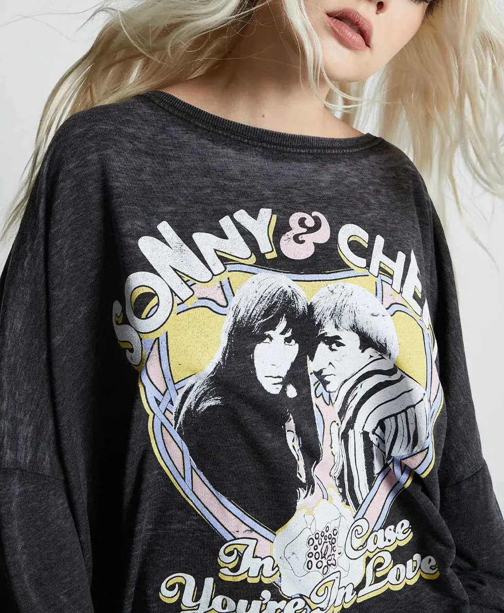 Sunny & Cher Burnout Sweatshirt