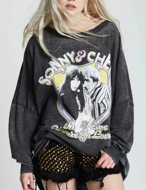 Sunny & Cher Burnout Sweatshirt