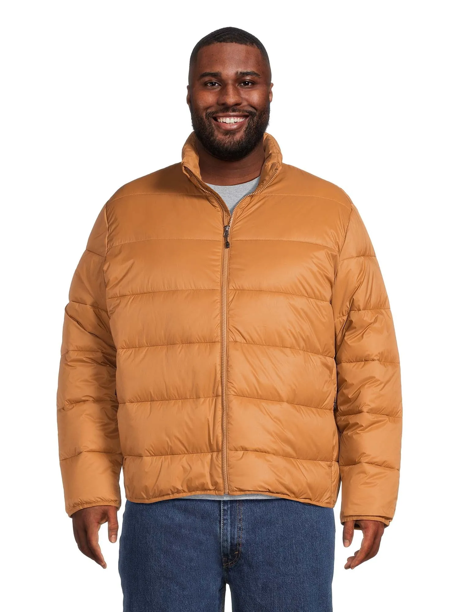 Swiss Tech Men's and Big Men's Packable Puffer Jacket, Sizes S-3XL