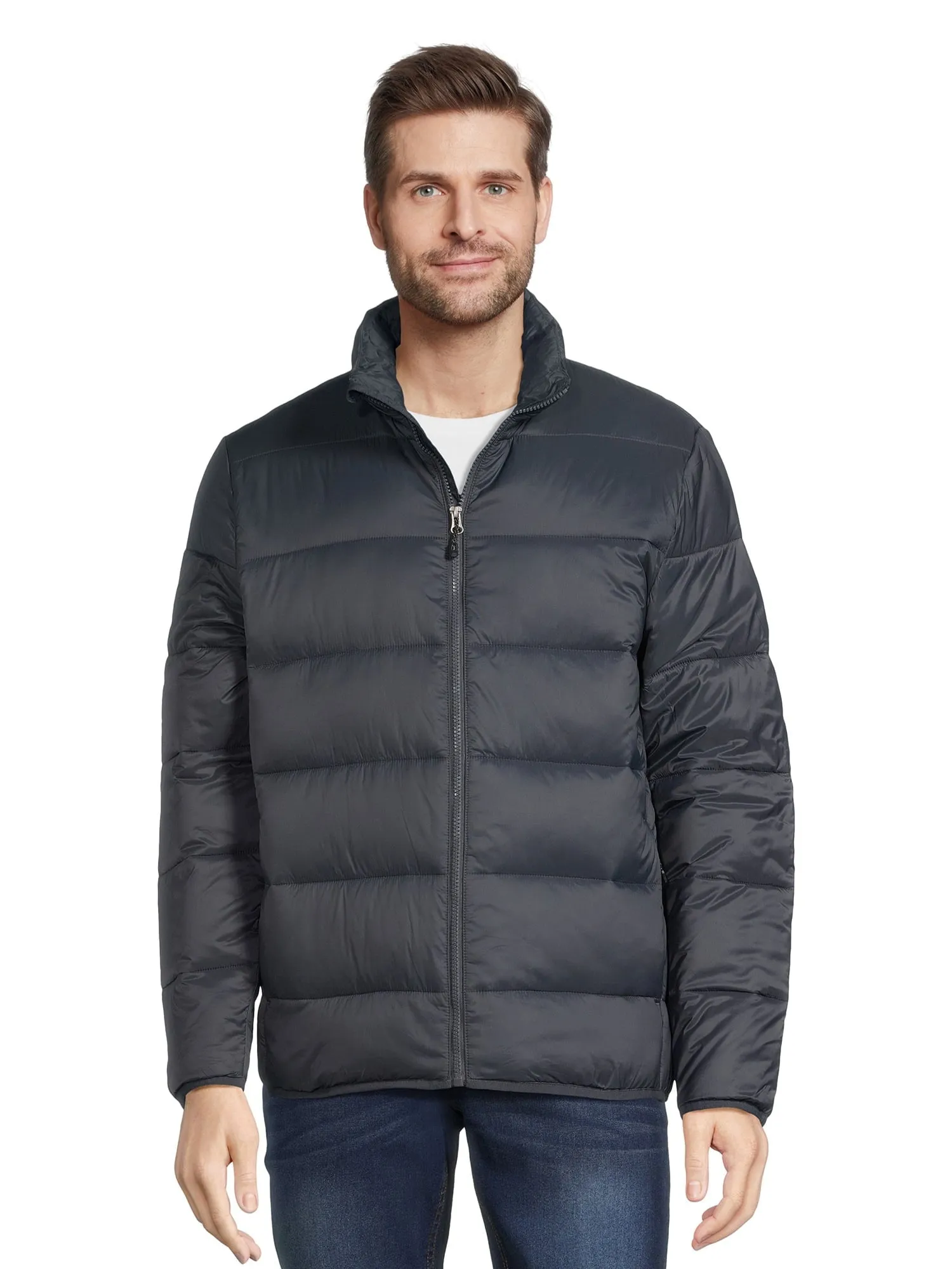 Swiss Tech Men's and Big Men's Packable Puffer Jacket, Sizes S-3XL