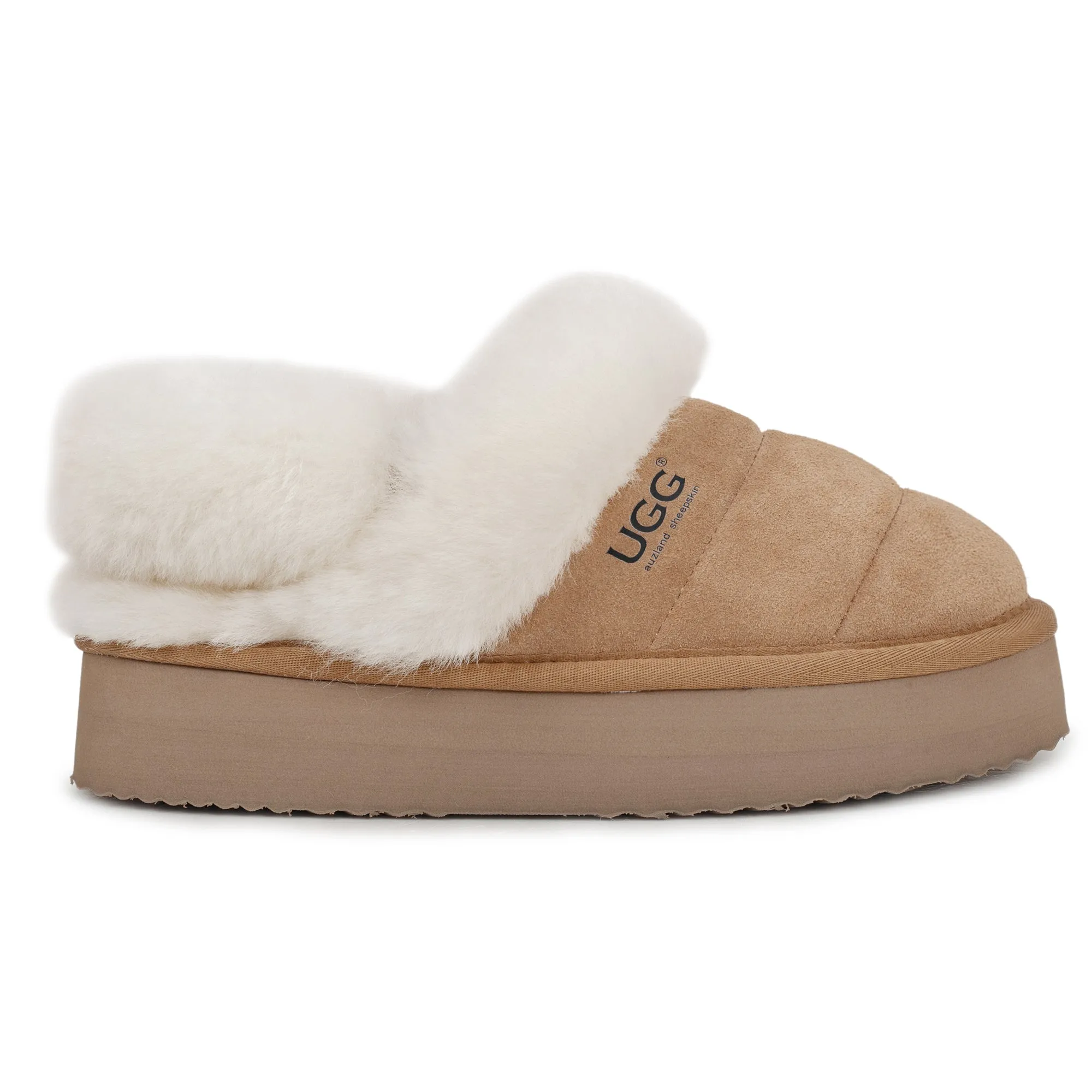 UGG Platform 3-in-1 Puffer Straps Scuff Slippers