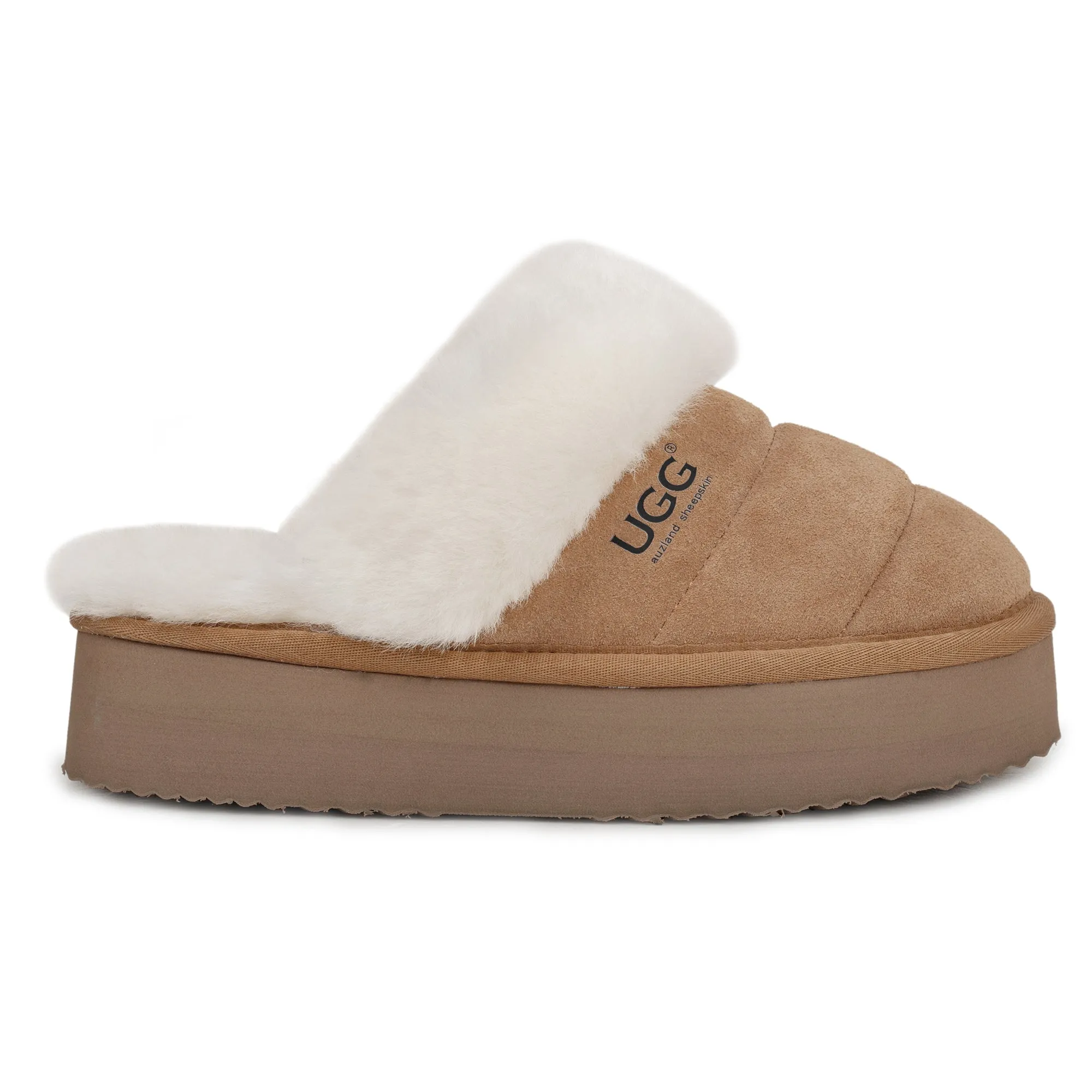 UGG Platform 3-in-1 Puffer Straps Scuff Slippers