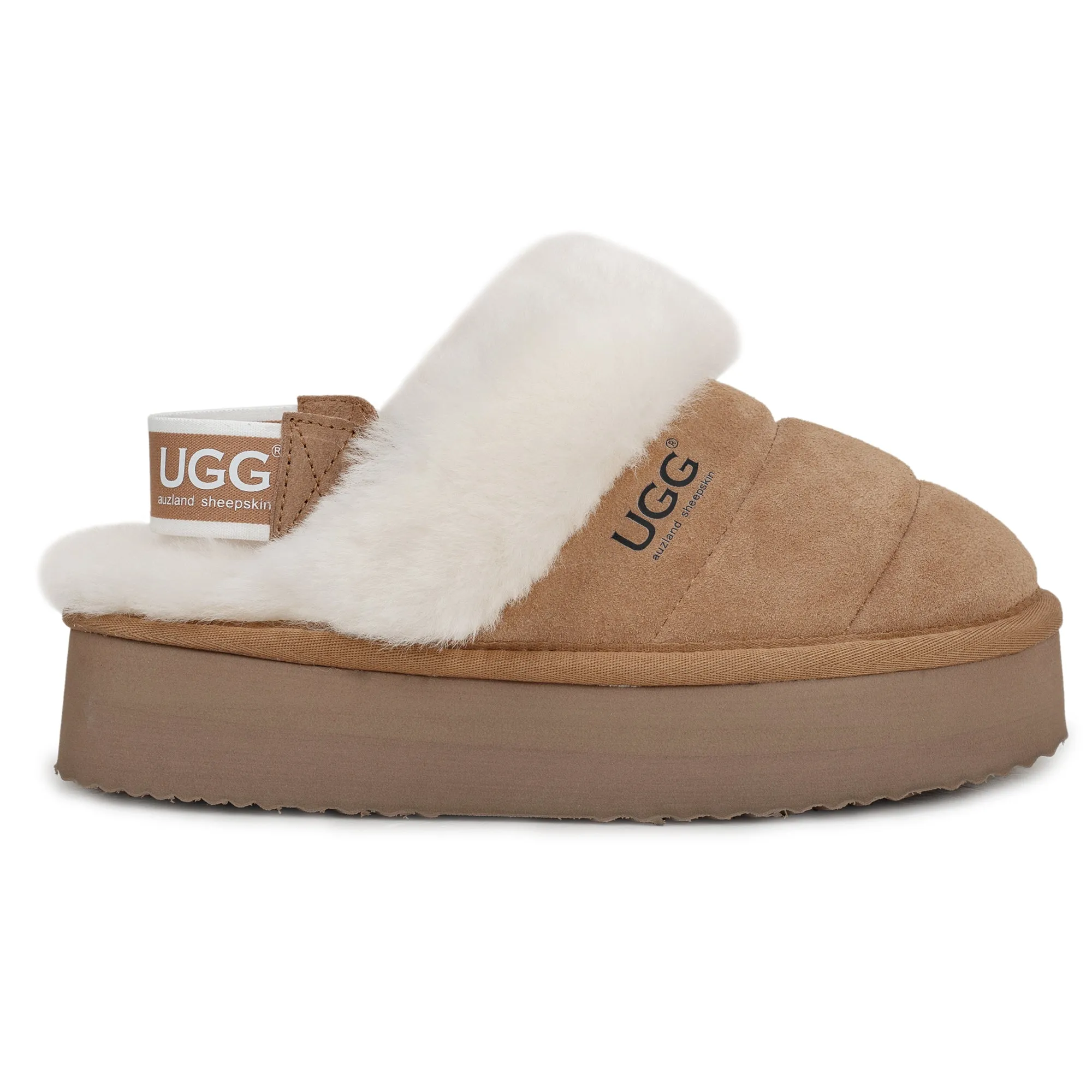 UGG Platform 3-in-1 Puffer Straps Scuff Slippers