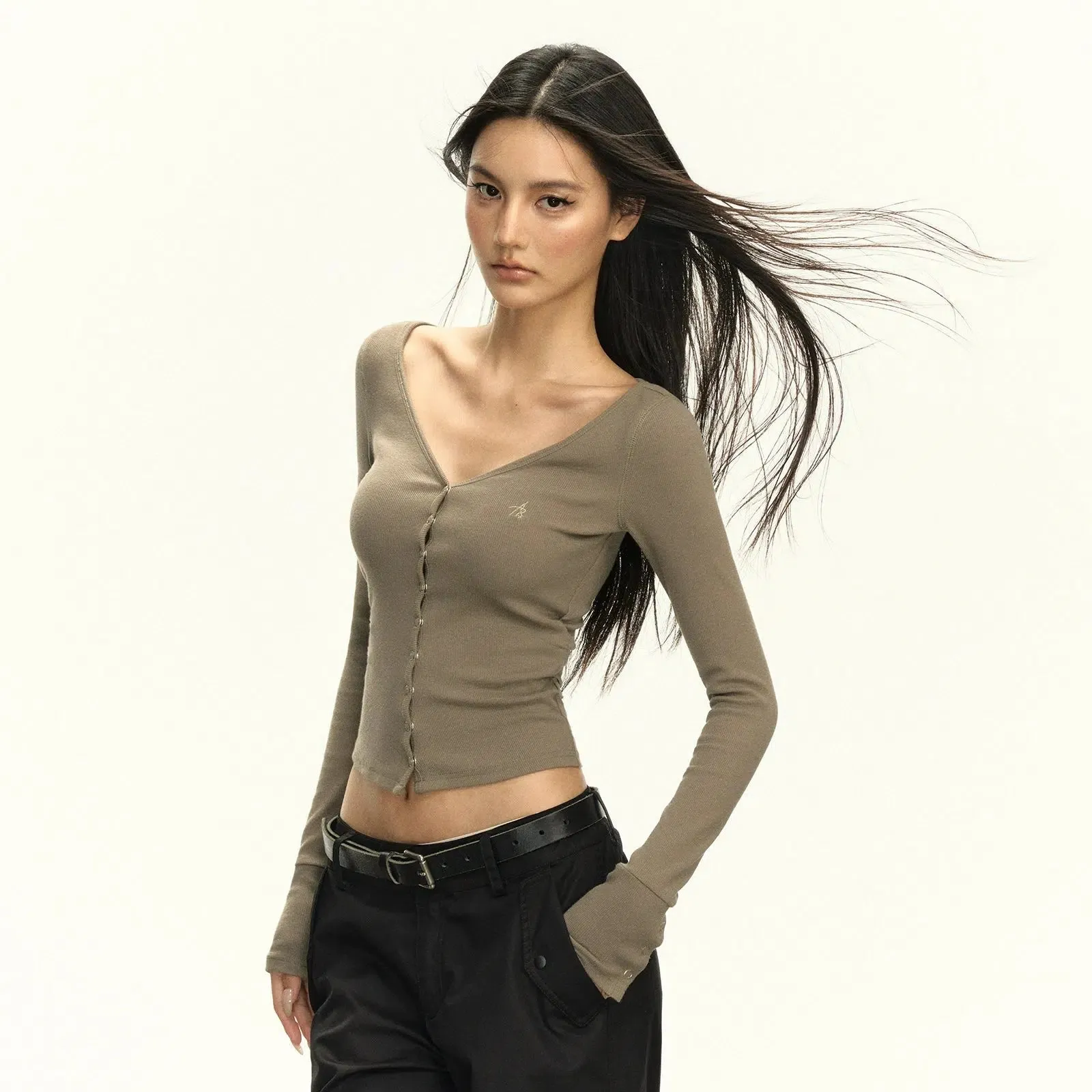 Versatile Ribbed Turtleneck Top