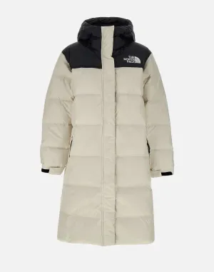 White Oversized Down Jacket with Hood