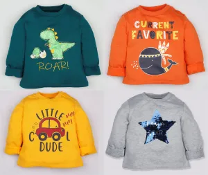 Winter Sweatshirt Combo - Whale, Dinosaur, Dude and Star