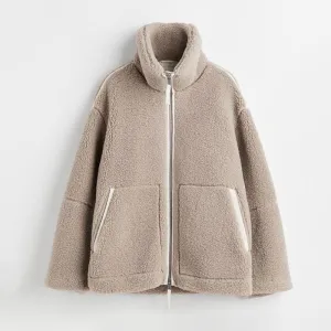 Women's winter jacket with zipper